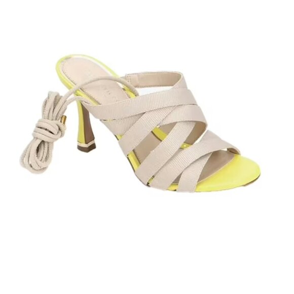 NWB Kenneth Cole Yellow Strappy Heels- size 7 - Picture 10 of 11